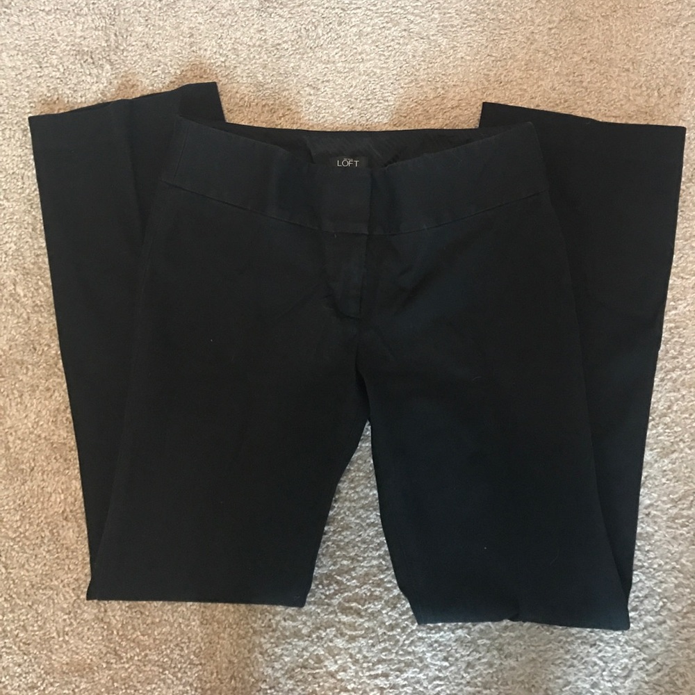 Loft marissa boot cut black pants