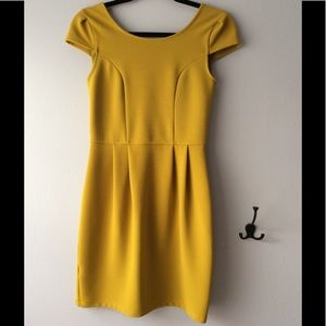 Bar III classic ribbed a line dress