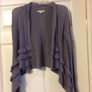Purple cardigan