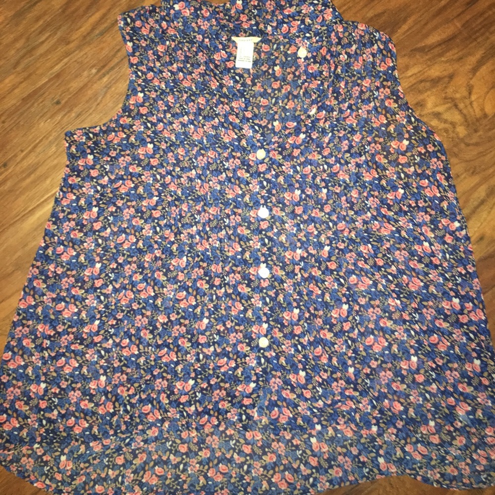 Forever 21 floral sheer tank top