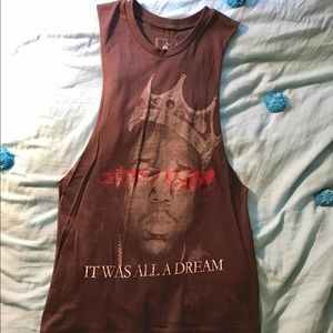 Vintage Notorious BIG Biggie muscle cut off tank