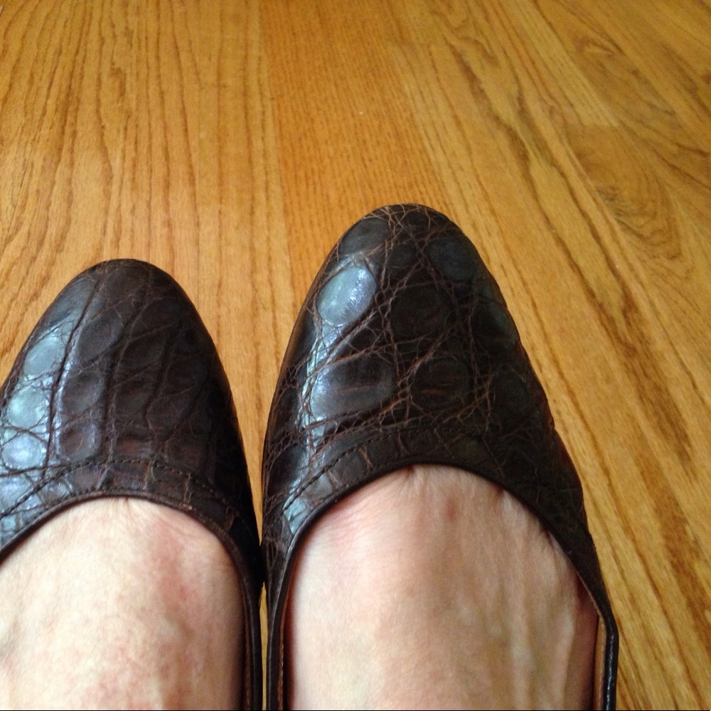 Alligator loafers