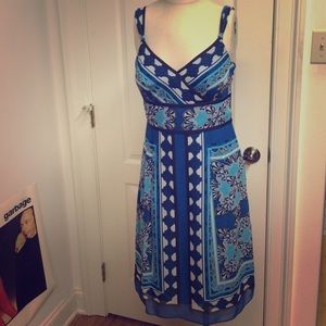Ann Taylor blue sleeveless dress