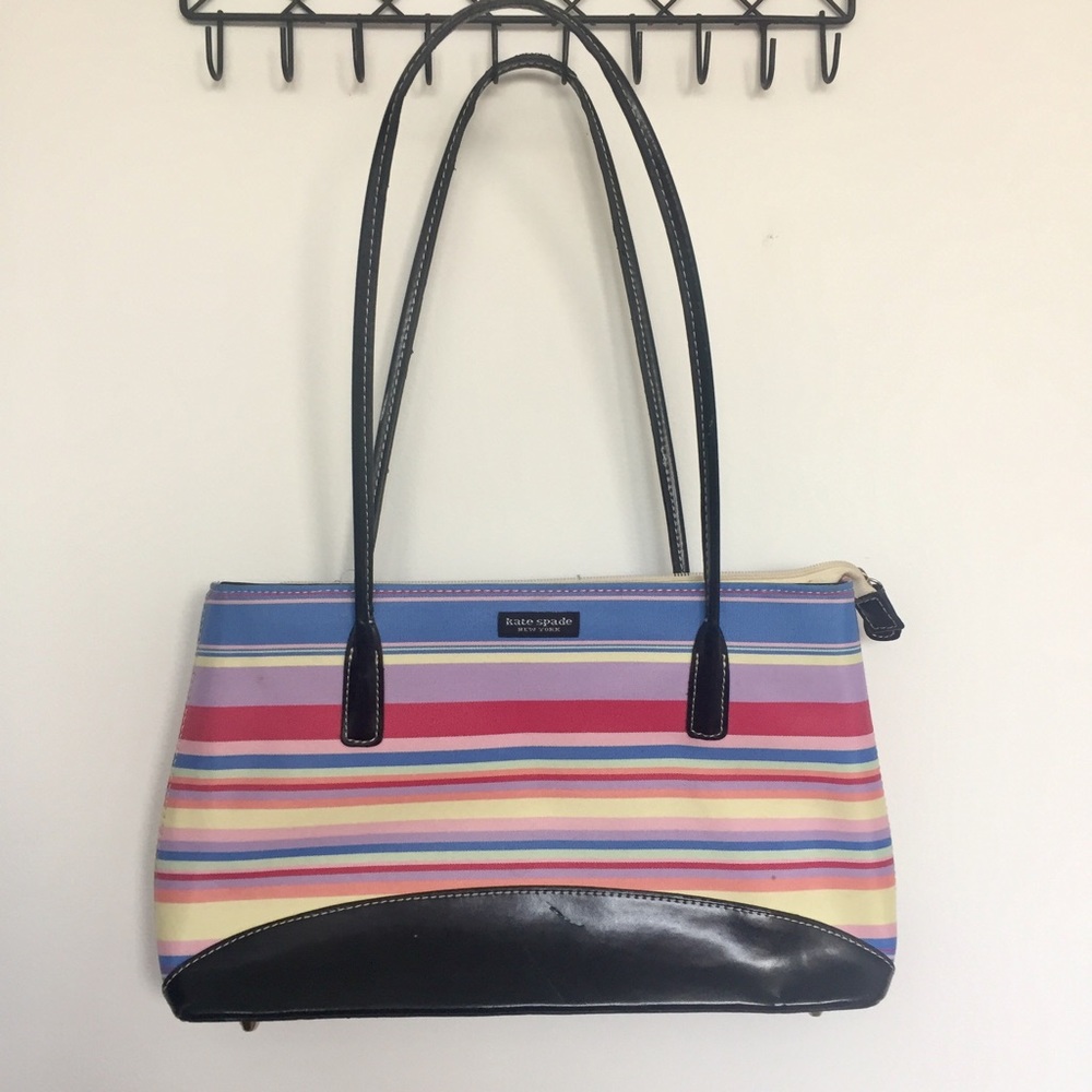 "KATE SPADE" Multicolor Striped Purse / Handbag