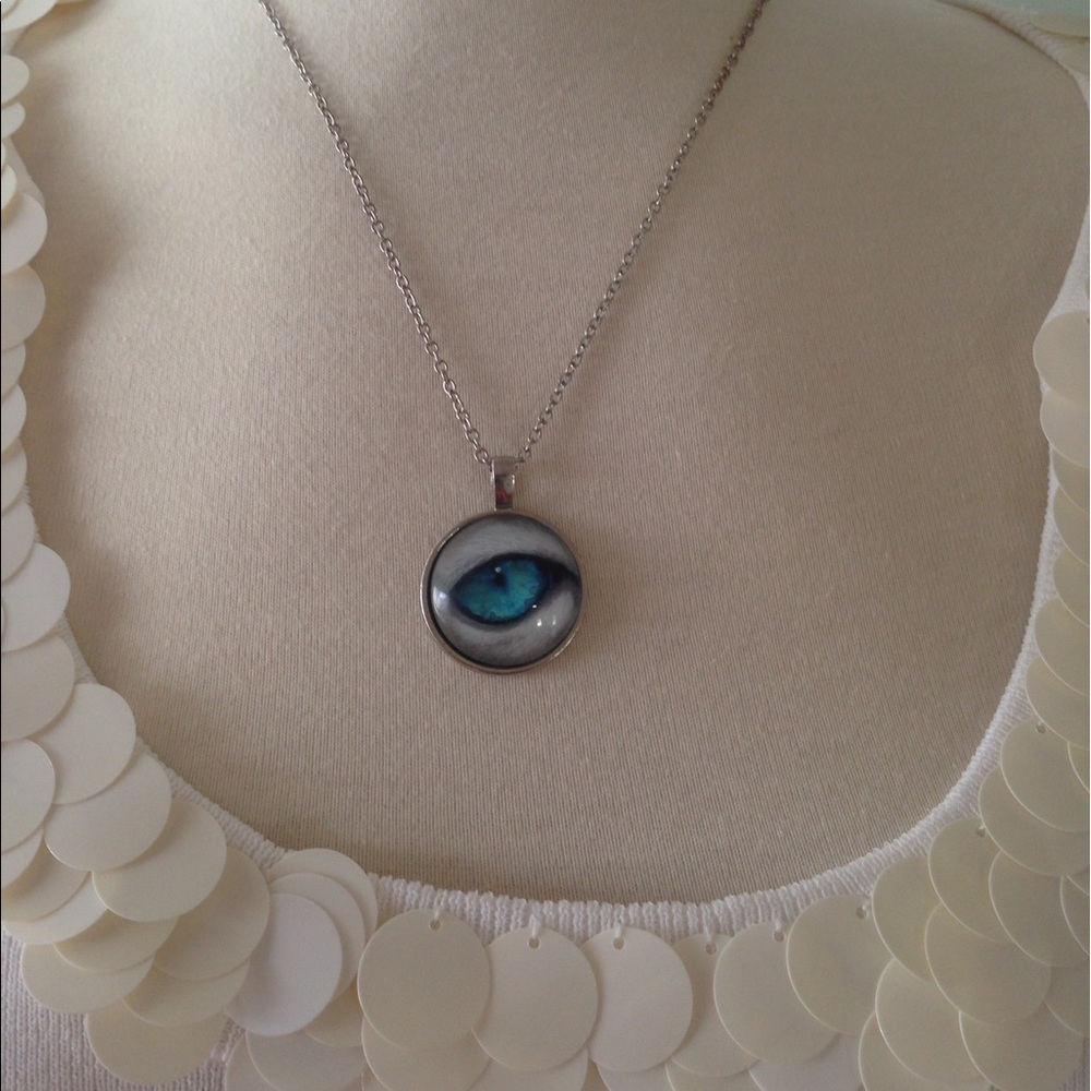 Glass Cabochon Necklace