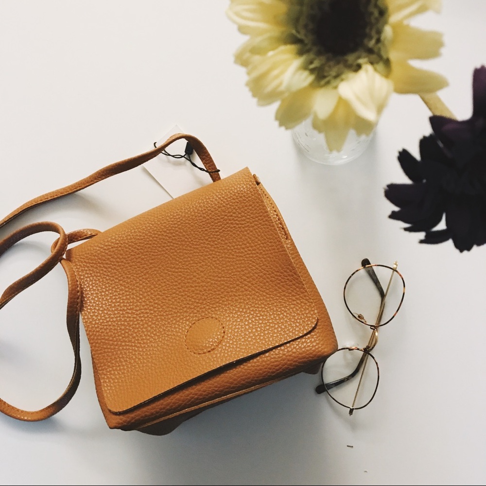 Cute mini leather shoulder bag