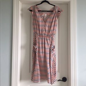 Anthropoliogie striped silk dress by PostMark