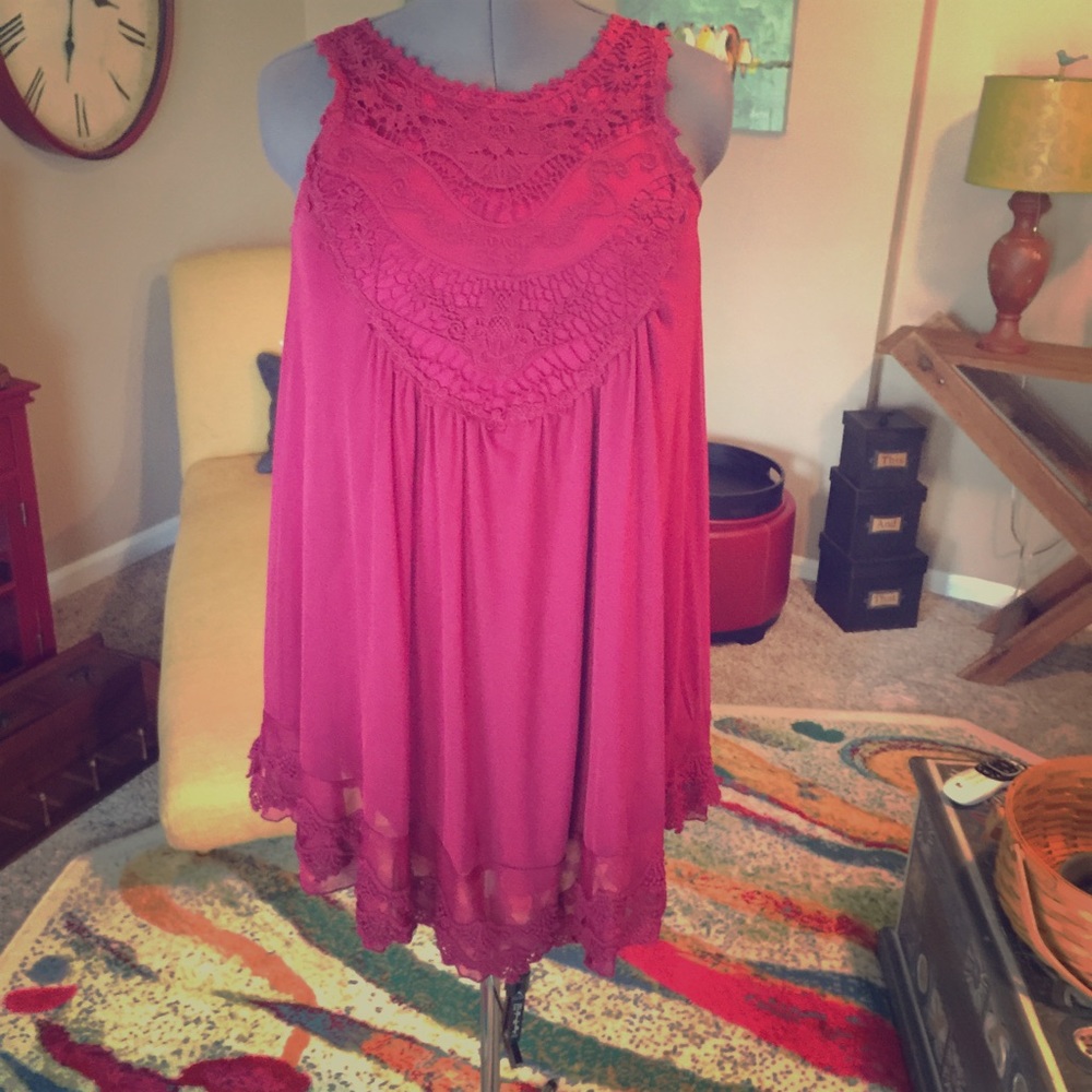 Altar'd State Maroon Dress - XS