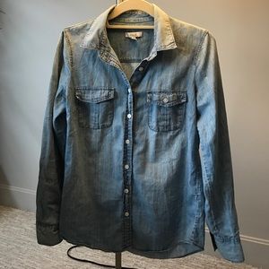 J. Crew chambray button down