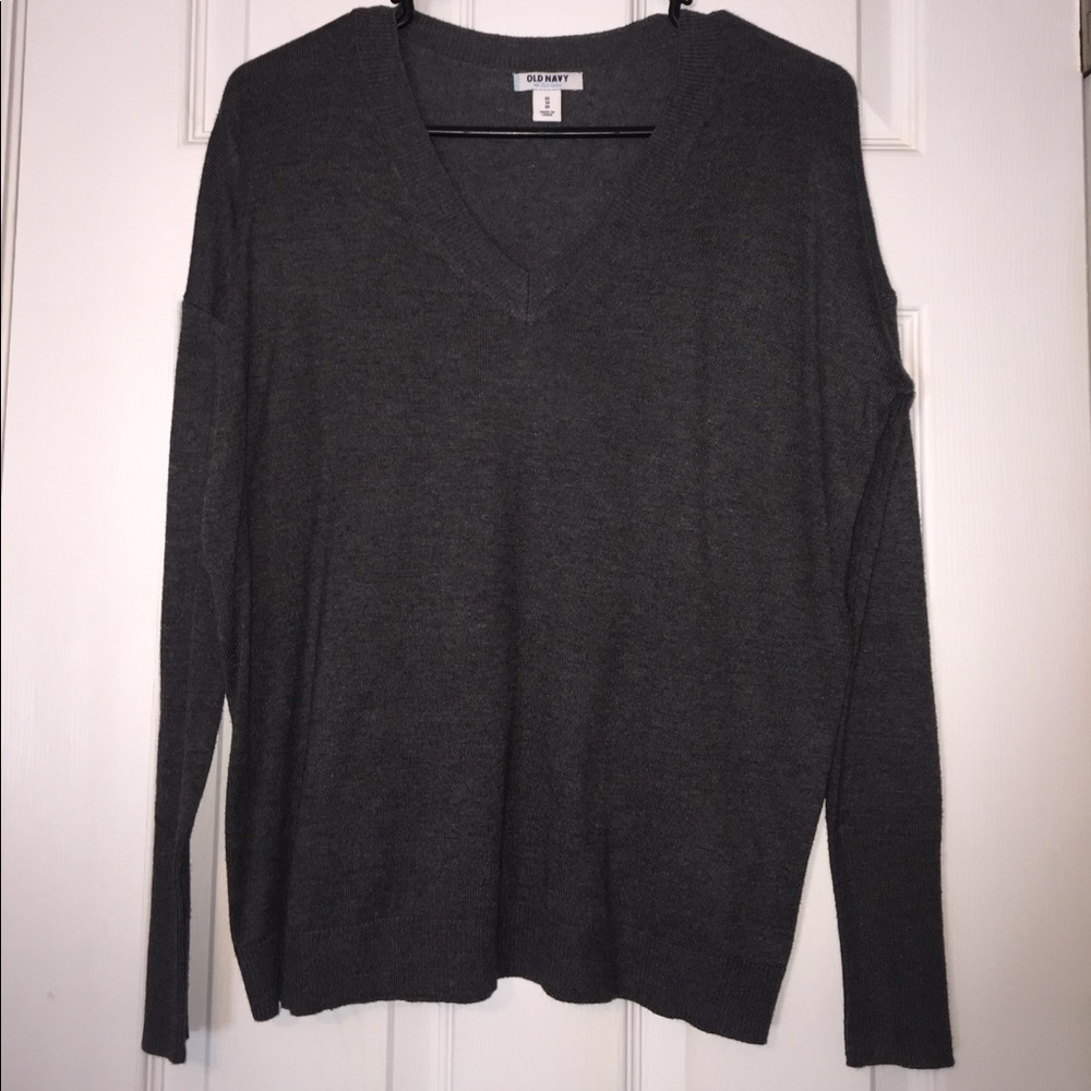 Slouchy gray sweater
