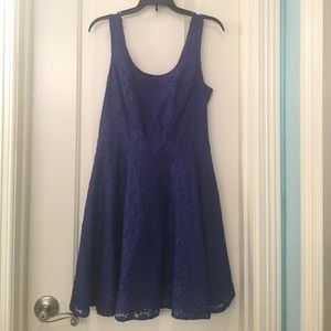 Navy blue lace dress