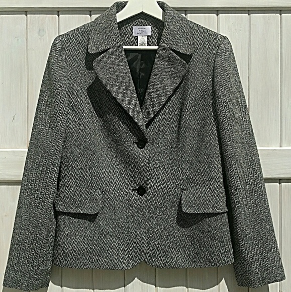 Ann Taylor Loft Jackets & Blazers - Ann Taylor Loft Women's Blazer Size 10 Herringbone