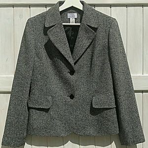 Ann Taylor Loft Women's Blazer Size 10 Herringbone
