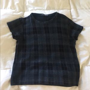 brandy melville plaid top