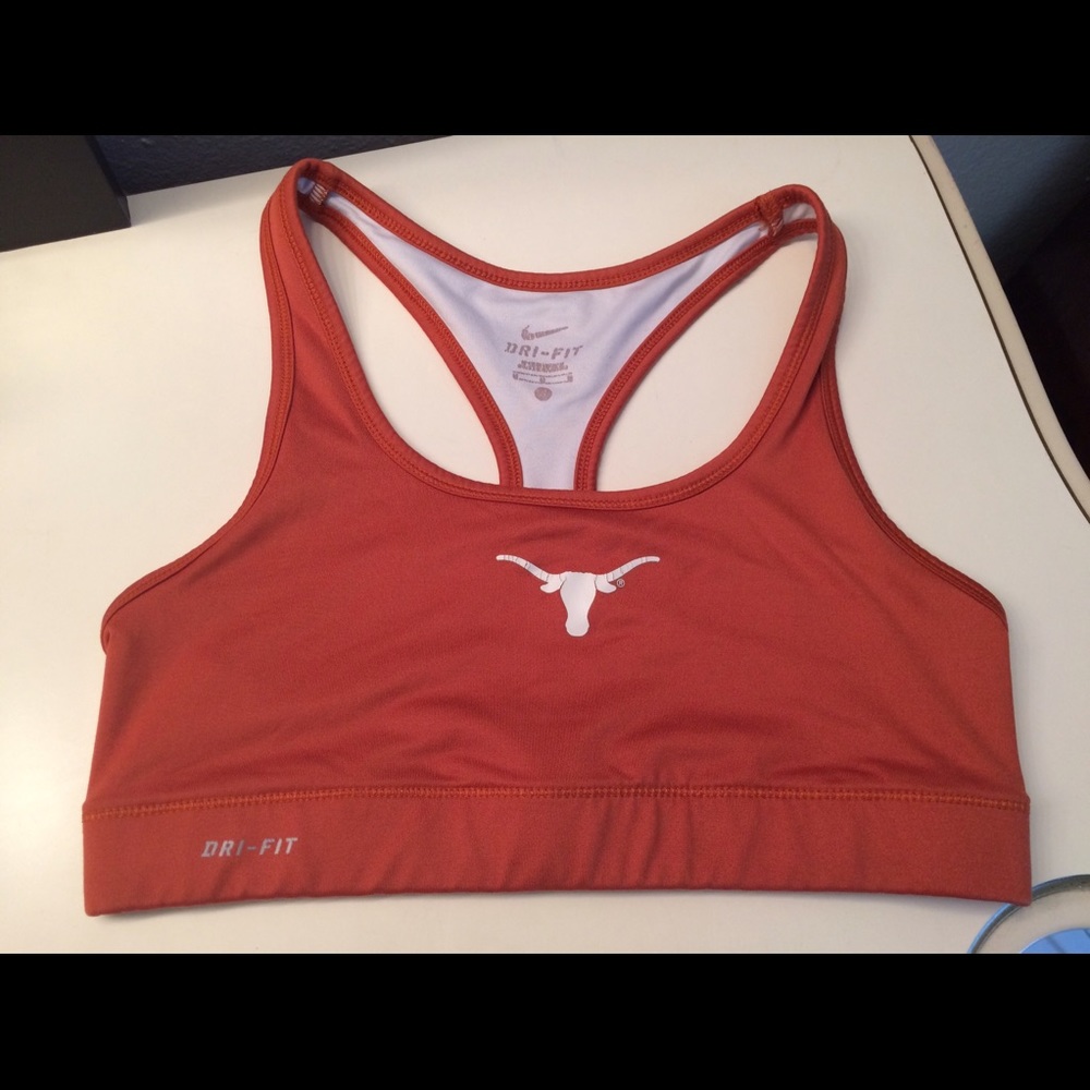 Nike longhorns Dri fit sports bra