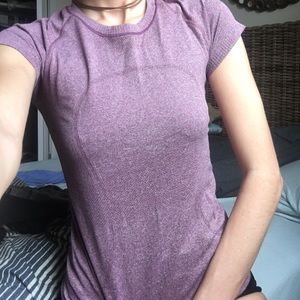 LULULEMON SOFT PLUM TEE SHIRT