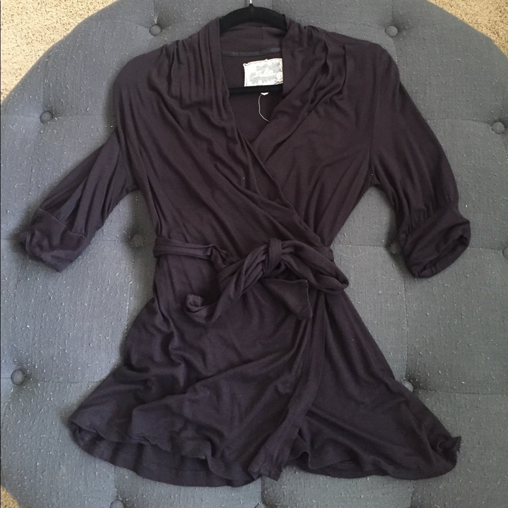 Black wrap top purchased from Anthropologie, sz. S