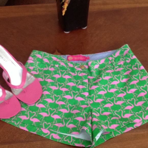 Margaret Josephs Pants - NWOT Adorable pink flamingo shorts💕So cute