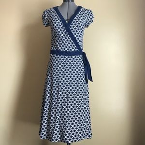 Printed wrap dress
