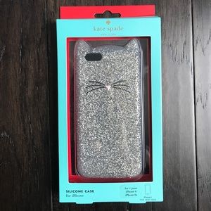 Kate spade glitter cat case