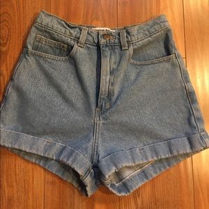 American Apparel high waisted shorts