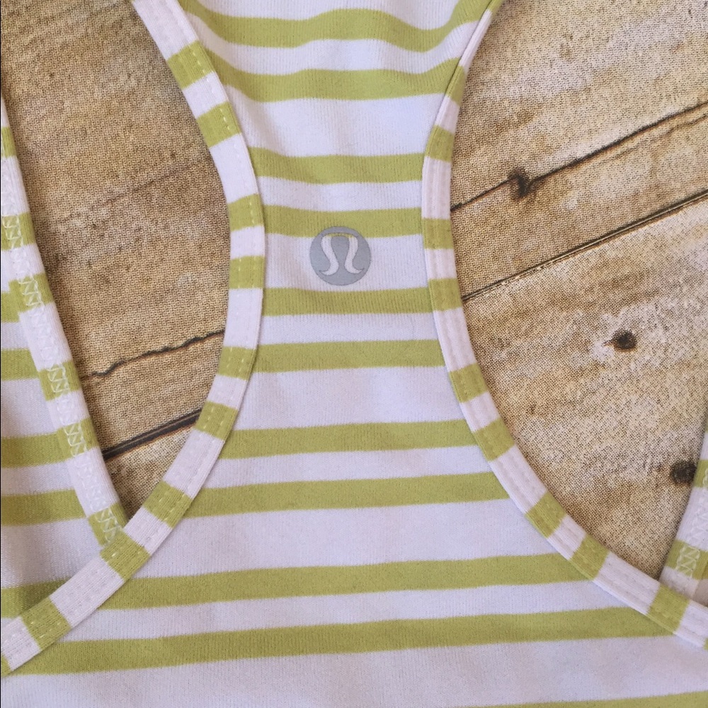 Lululemon Racerback Striped Tank - Picture 2 of 3