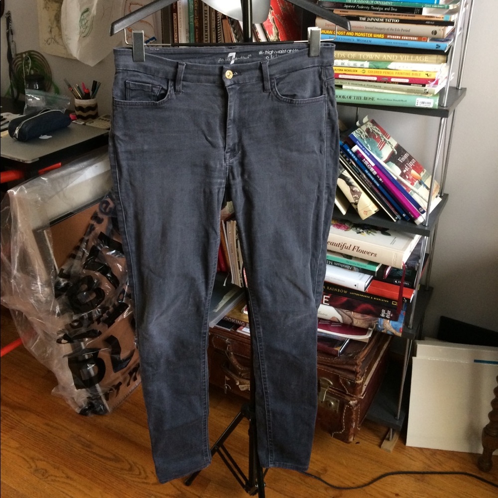 Seven high waisted ankle skinny jeans