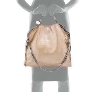 Stella McCartney Falabella Fold-Over Tote blush