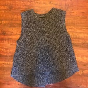 NWOT Banana Republic sweater vest. Marled black.