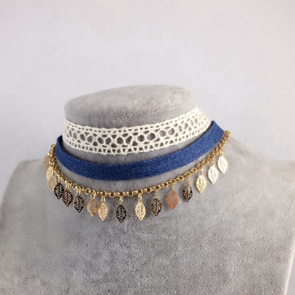 Blue 3pc Festival Choker