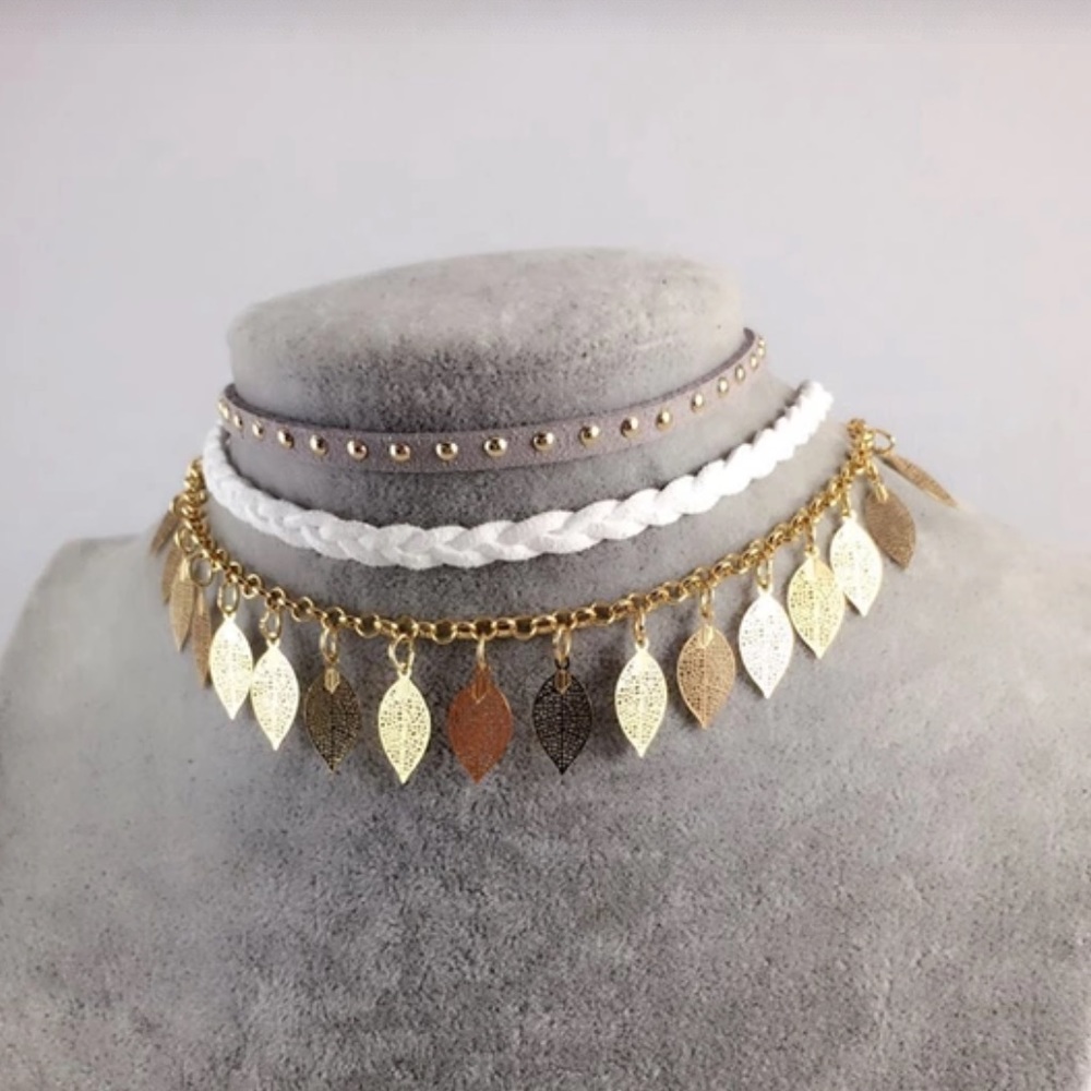 Blue 3pc Festival Choker - Picture 4 of 4