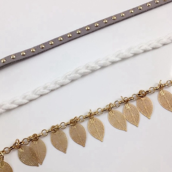 Blue 3pc Festival Choker - Picture 3 of 4