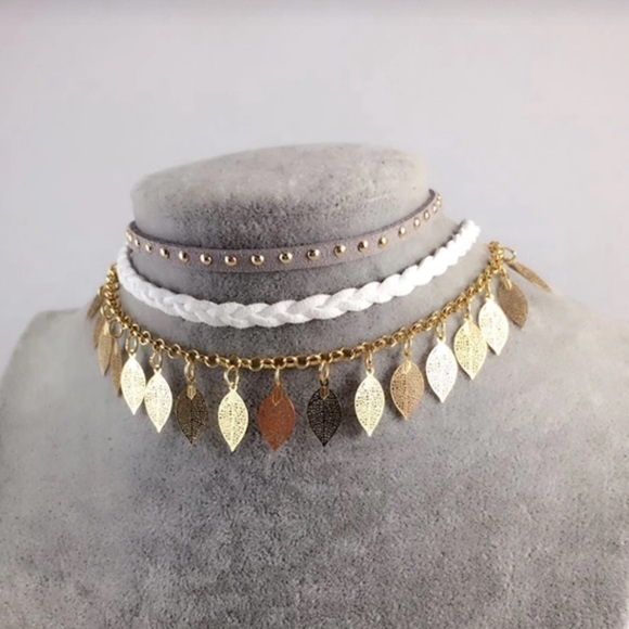 Blue 3pc Festival Choker - Picture 4 of 4