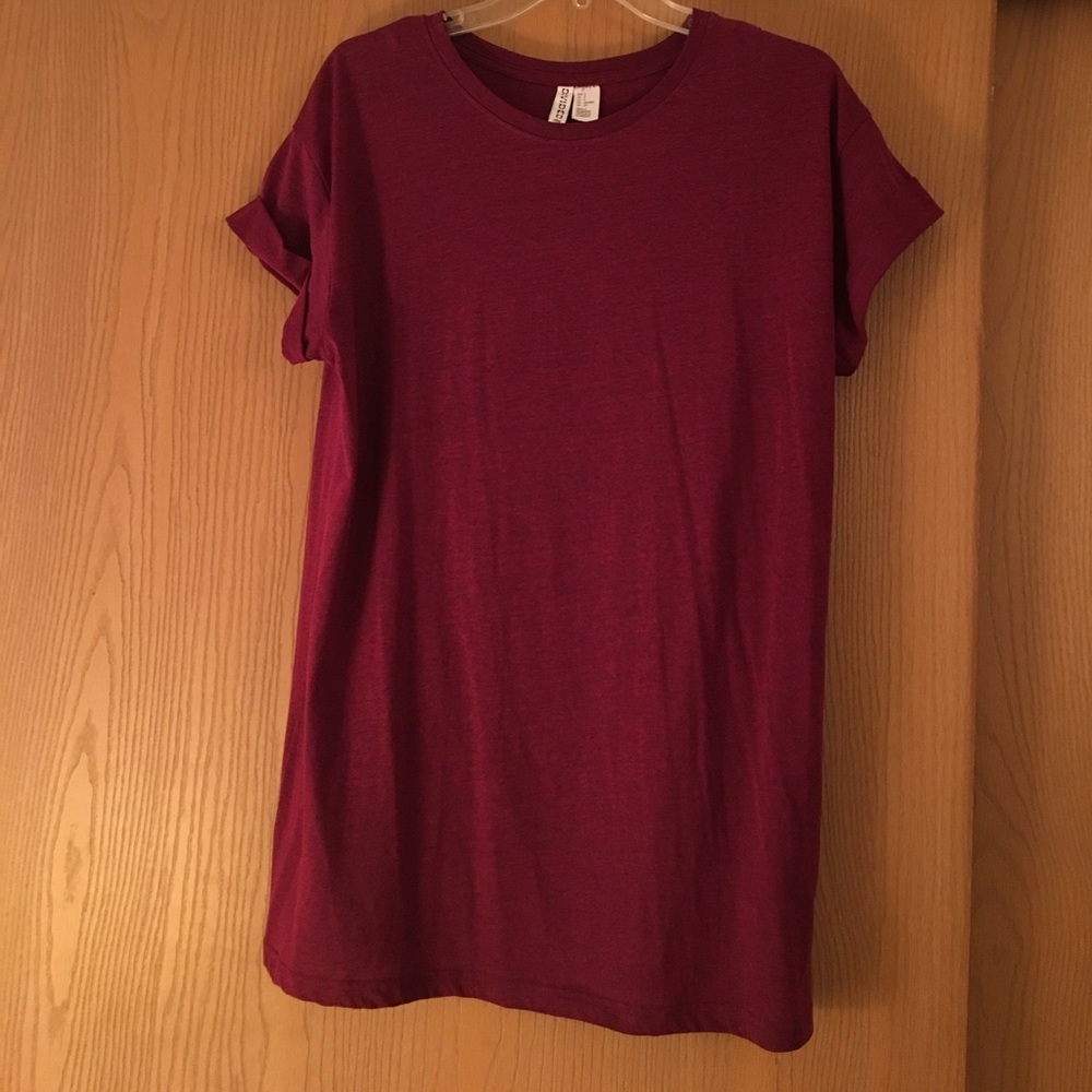Wine Tshirt Dress NWOT