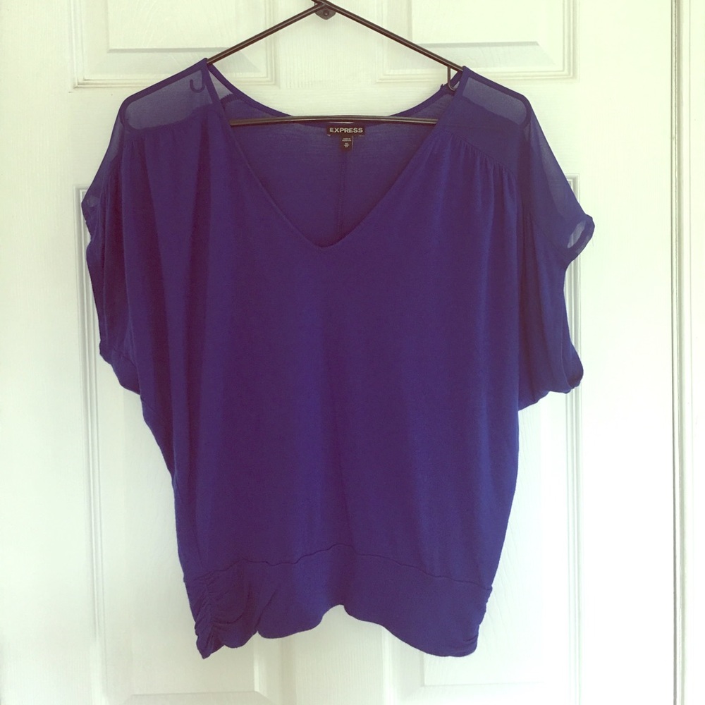 Express cobalt blue blouse