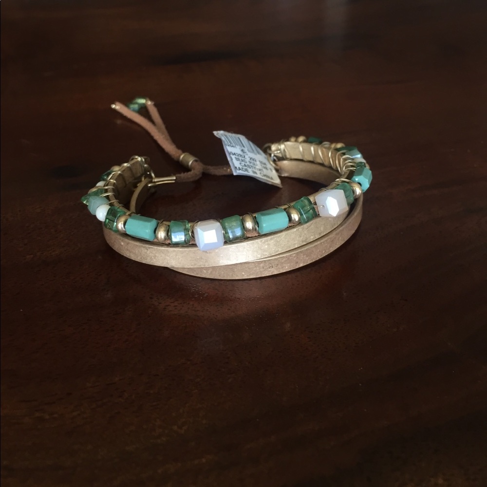 INC International Gold Tone Beaded Bracelet