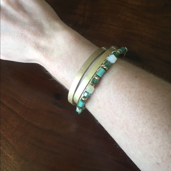 INC International Gold Tone Beaded Bracelet - Picture 4 of 4