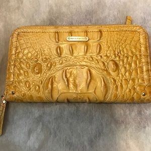 Brahmin Croc Leather ZipAround Wallet Organizer