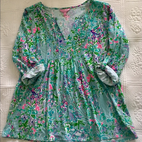 Lilly Pulitzer Pool Blue Southern Charm Braylen - Picture 2 of 4