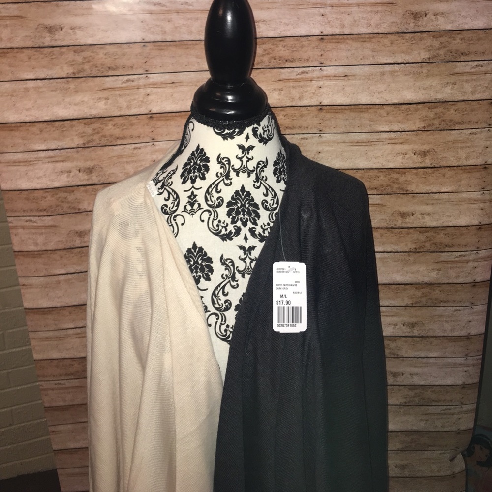 2 pancho style cardigan