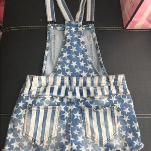 Stars and Stripes Short Overalls