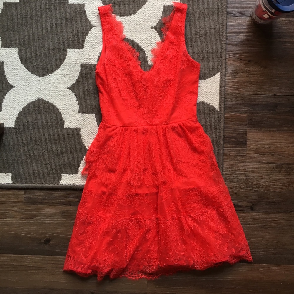 BCBG "Willa" dress in Poppy