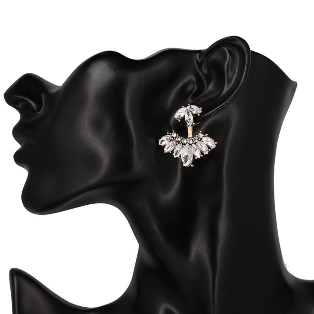 Crystal Fan Earrings - Picture 5 of 5