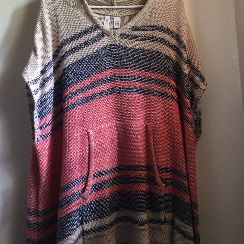 Never worn woven poncho