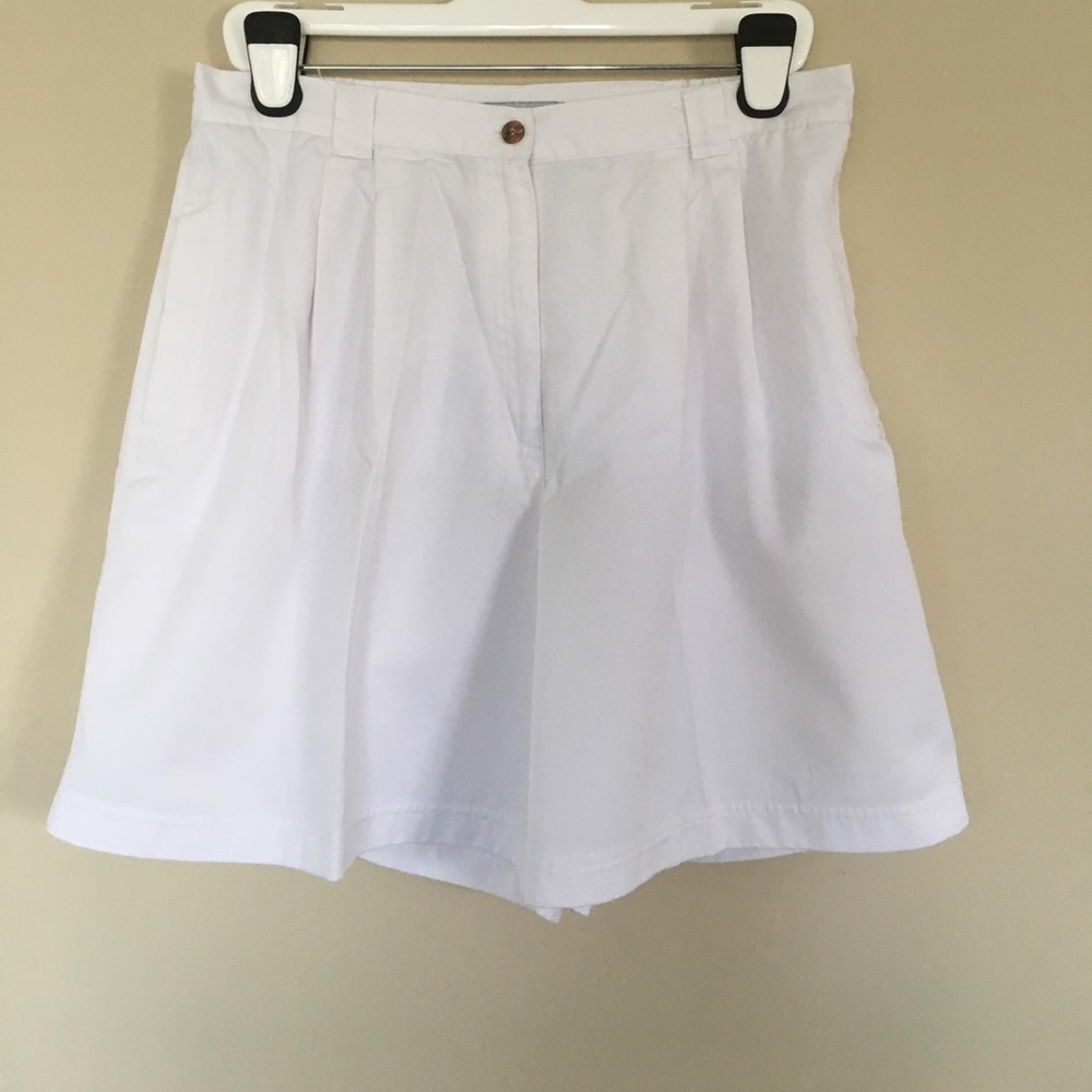 White Easy Wash Shorts