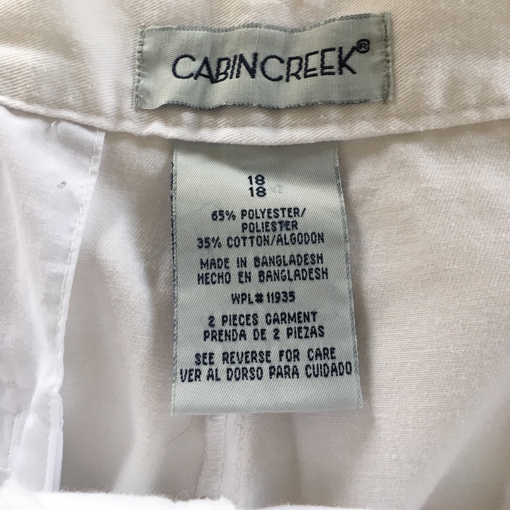White Easy Wash Shorts - Picture 4 of 4