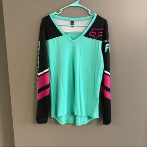 Long sleeve fox fashion jersey.