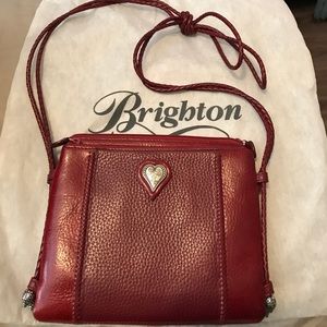 Brighton Red Leather Cross Body