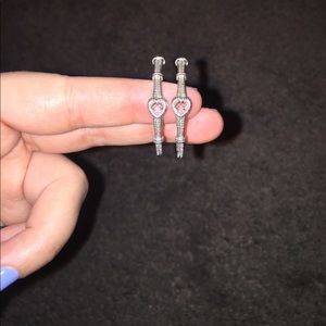 Swarovski hoop earrings