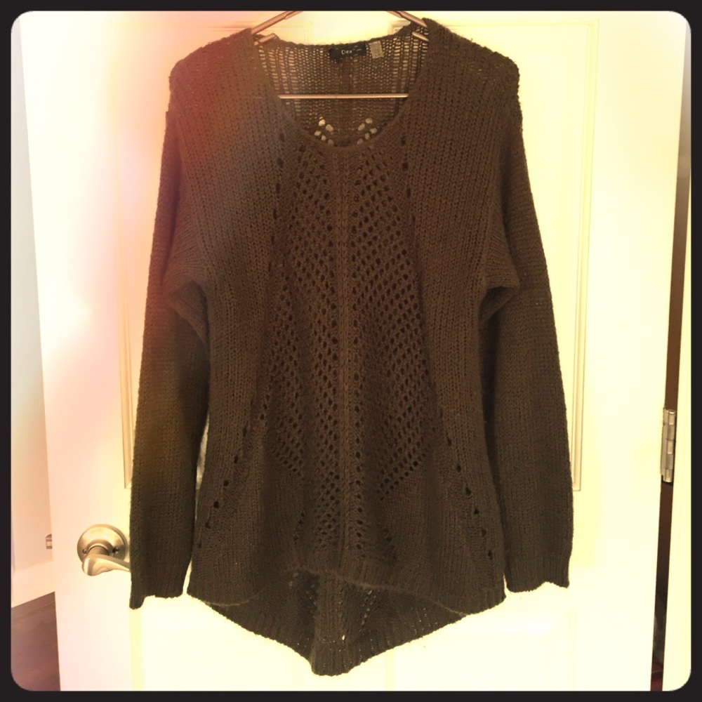 Knit tunic sweater.